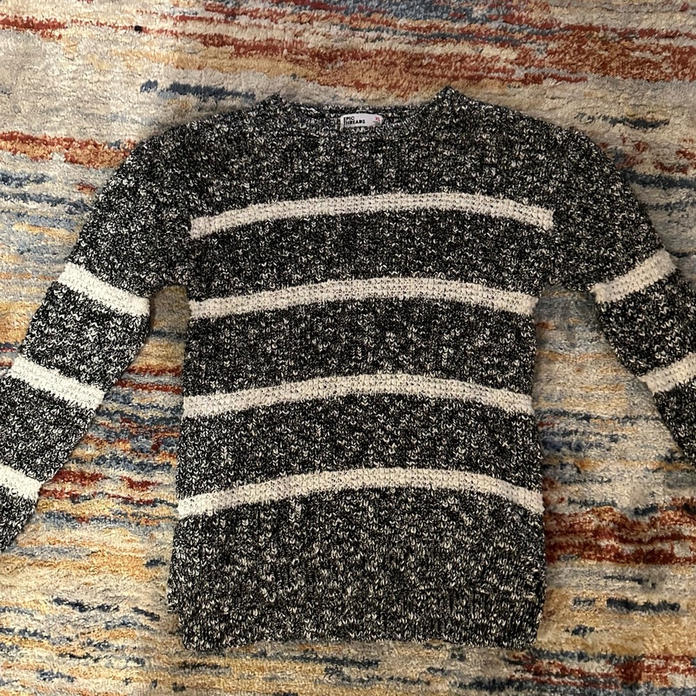 Epic Threads Big Girls Marled Striped Sweater Size XL